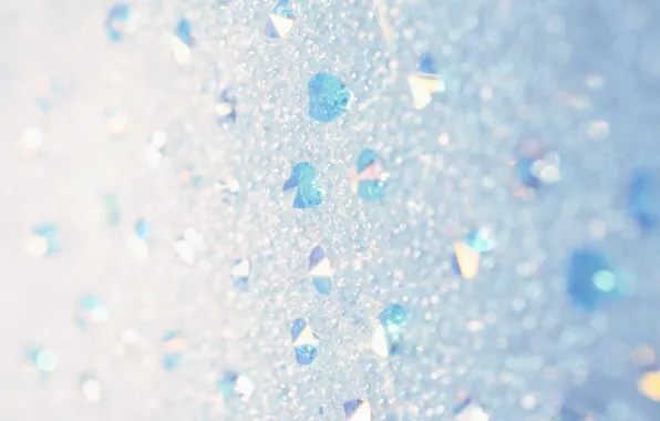 Lights, background, holiday, gentle, blue, Shine, new year, sequins