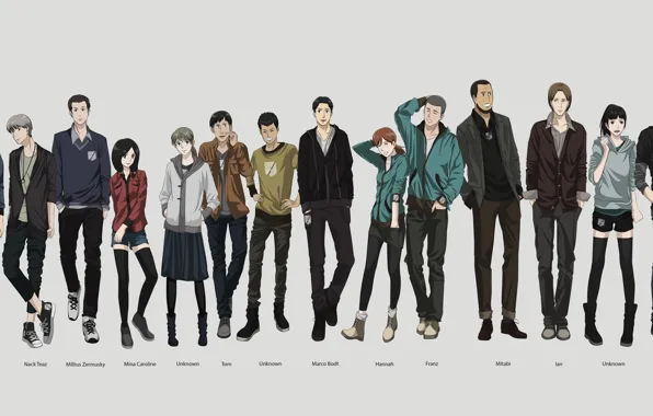 Anime, art, Shingeki no Kyojin, Attack of the titans, The invasion of the giants