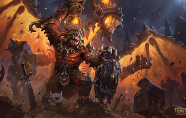 Weapons, sword, being, the demon, Smite, Fafnir
