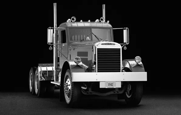 Picture background, truck, twilight, the front, track, tractor, Freightliner, Trak