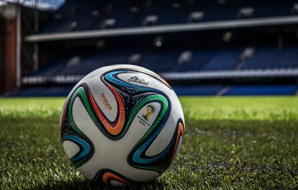 Picture Balls, Adidas, Match, Brazuca, FIFA World Cup, stadium.