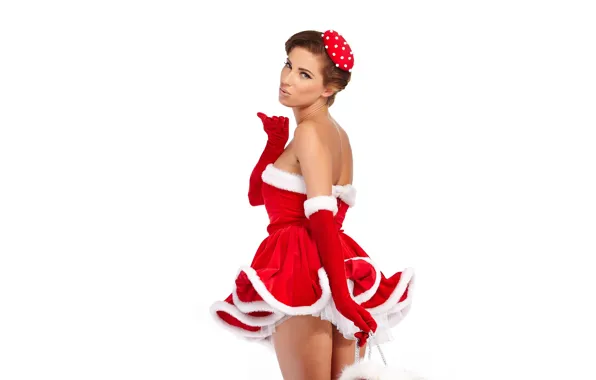 Look, pose, mood, holiday, new year, makeup, figure, dress