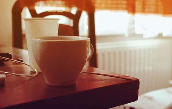 Picture table, morning, mug, Cup