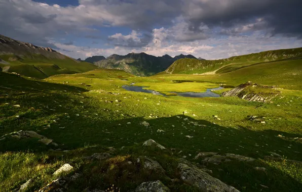 Picture mountains, Russia, Karachay-Cherkessia, photographer Maxim Evdokimov