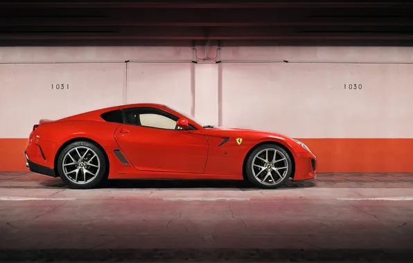 Red, Ferrari, Ferrari 599 GTO