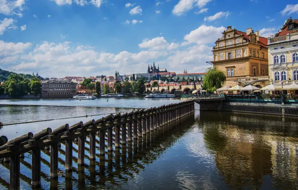 Picture river, Prague, Czech Republic