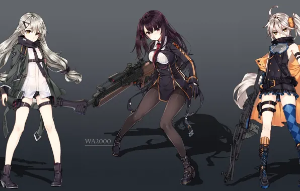 Gun, weapon, anime, sniper, rifle, japanese, oriental, asiatic