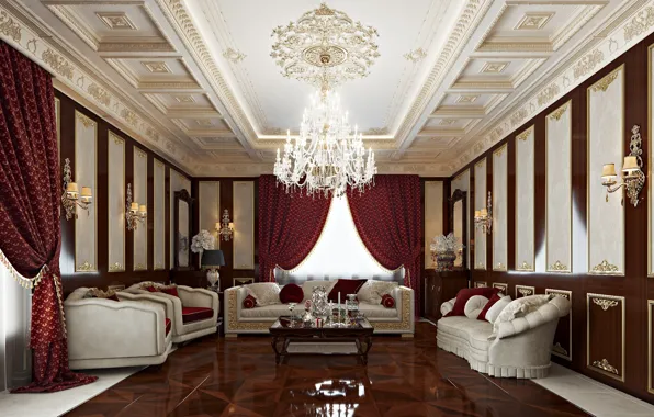 Interior, House, hall, the room, livingroom