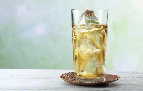 Ice, background, glass, saucer