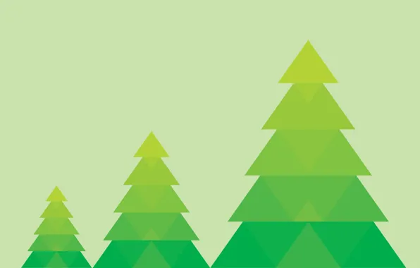 Picture background, tree, minimalism, green