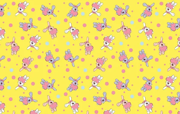 Picture background, heart, texture, art, Valentine, Bunny, children's