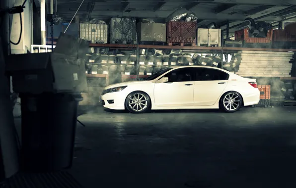 Profile, white, wheels, Honda, Accord, Honda, chord, Galpin