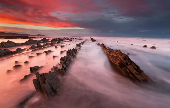 Picture sea, nature, stones, rocks, excerpt, Spain, ranges