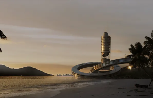 Shore, construction, architecture, pond, Da Nang Challenge