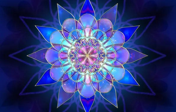 Picture flower, pattern, fractals
