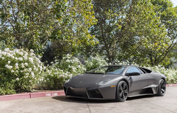 Lamborghini, Reventon, black, matte