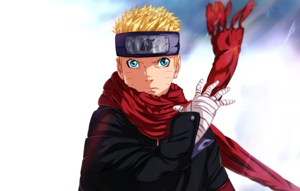 Logo, game, Naruto, anime, man, blonde, ninja, hero