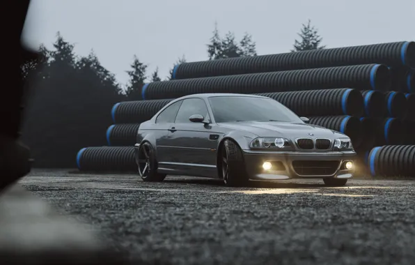 Auto, BMW, Machine, Grey, Car, Render, Silver, E46