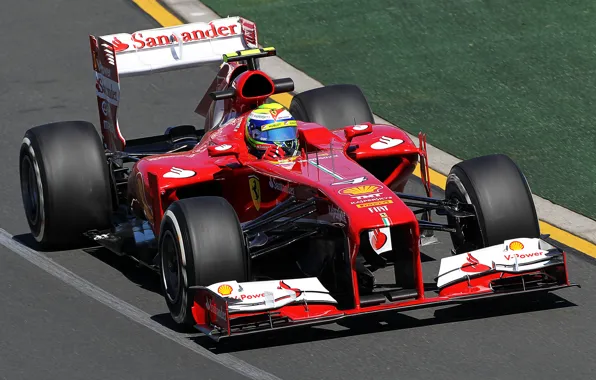 Picture sport, track, Ferrari, racing car, F138