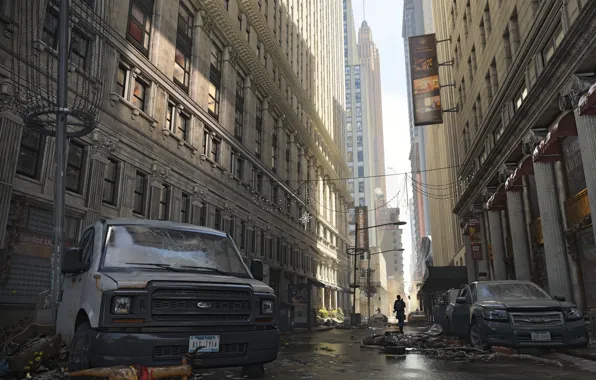 The city, building, skyscrapers, Tom Clancy's The Division 2
