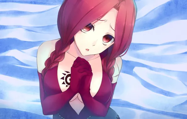 Girl, anime, art, Fairy Tail, Flare Corona