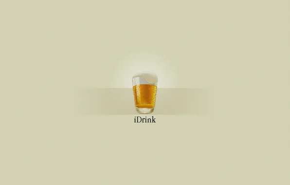 Picture beer, minimalism, mug, drink, minimalism, 1920x1200, cup, beer