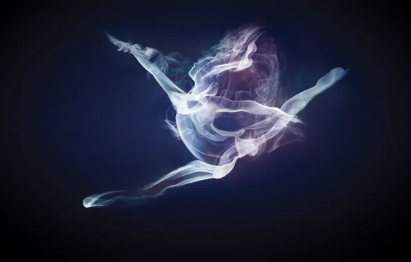 Picture girl, smoke, dance, smoke dancer