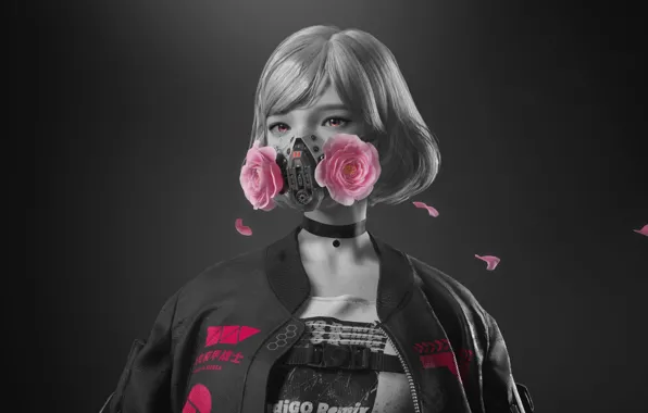 Render, women, digital art, CGI, cyberpank, 2021