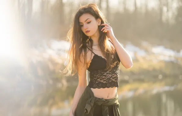 Picture face, background, hair, body, figure, Theresa