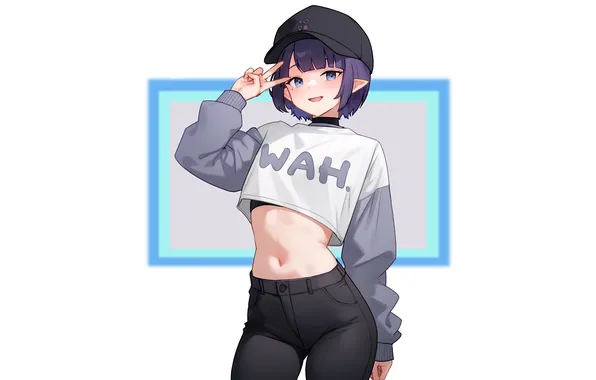 Kawaii, girl, hot, sexy, anime, pretty, cap, babe