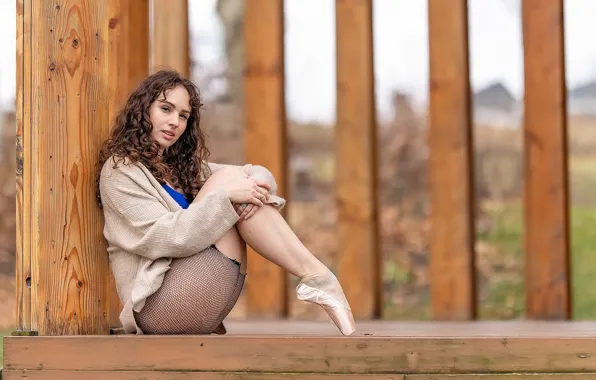 Picture girl, pose, background