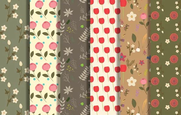 Background, pattern, Vector, collection, fabric, Floral