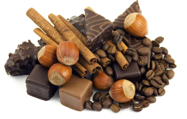Picture food, chocolate, nuts, delicious