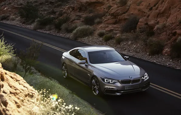 Picture Concept, Road, BMW, Machine, Boomer, BMW, Silver, The hood