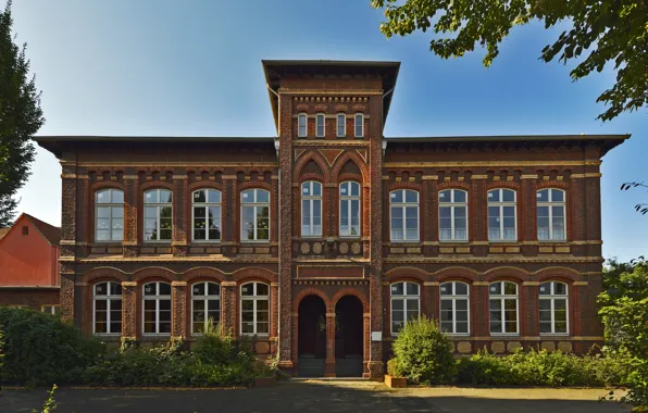 Summer, the sun, trees, design, house, the building, Germany, the bushes