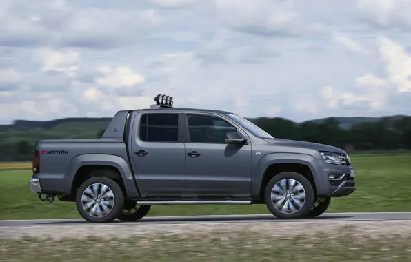 Volkswagen, side view, pickup, Amarok, Double Cab, 2016, Aventura