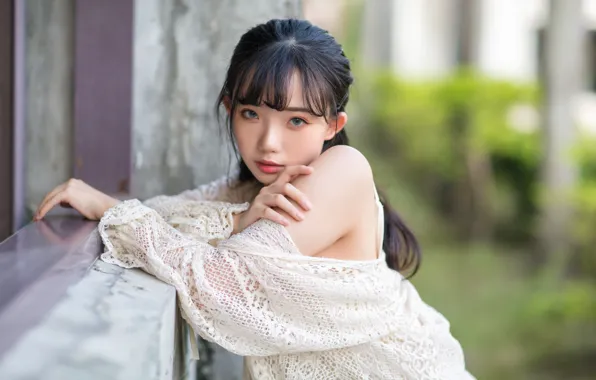 Look, girl, Asian, cutie