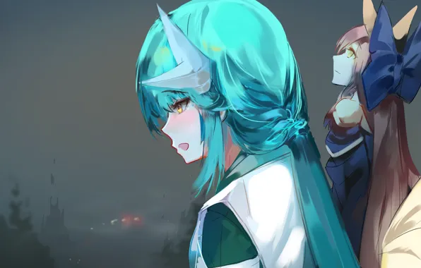 Night, girls, anime, art, characters, Fate / Grand Order