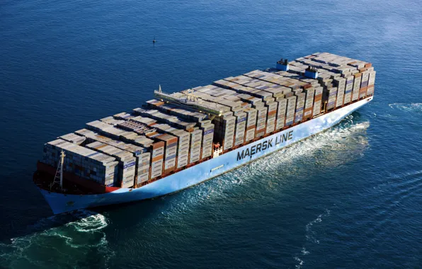 The ship, Line, Cargo, A container ship, Container, Maersk, Maersk Line, Mary