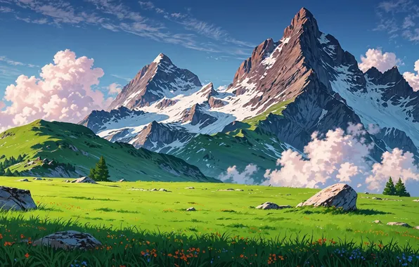 Picture mountain, travel, weather, swiss, alps