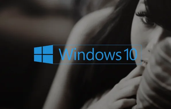 Girl, logo, windows10