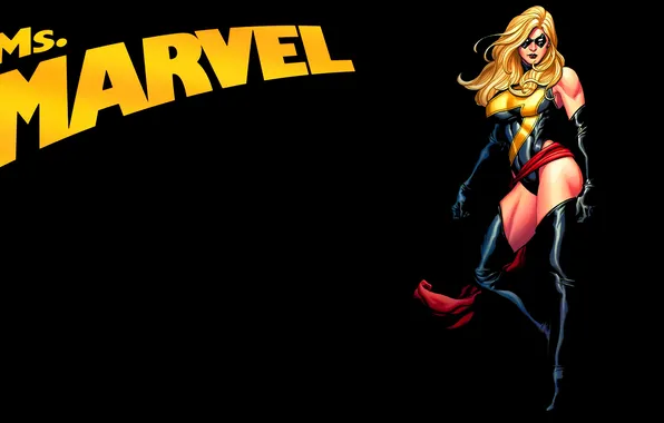 Picture blonde, marvel, comic, character, comics, Ms. marvel, super heroine, ms marel