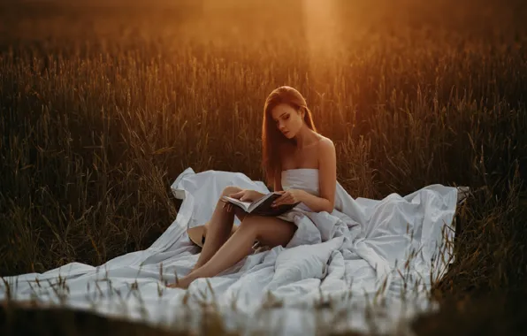 NATURE, GRASS, FIELD, HAT, FABRIC, LINEN, LIGHT, MOOD