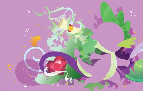 White, purple, letter, crystal, green, pen, bird, magic