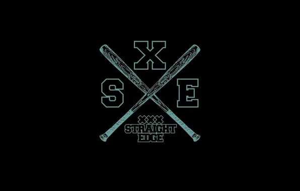 Picture a clear distinction, straight edge, sxe