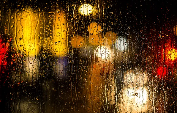 Water, drops, surface, rain, color, texture