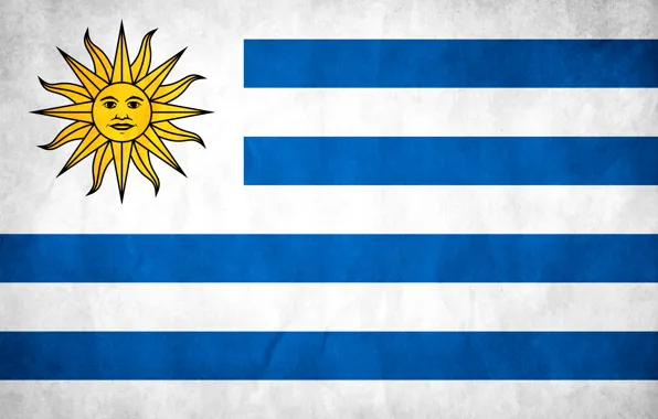 Picture texture, flag, Uruguay, flag, Uruguay