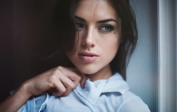 Portrait, makeup, brunette