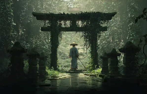 Download wallpaper Asian, digital, digital art, artwork, oriental, HD ...
