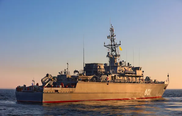 Ship, Baltika, project 12700, Ivan Antonov, mine